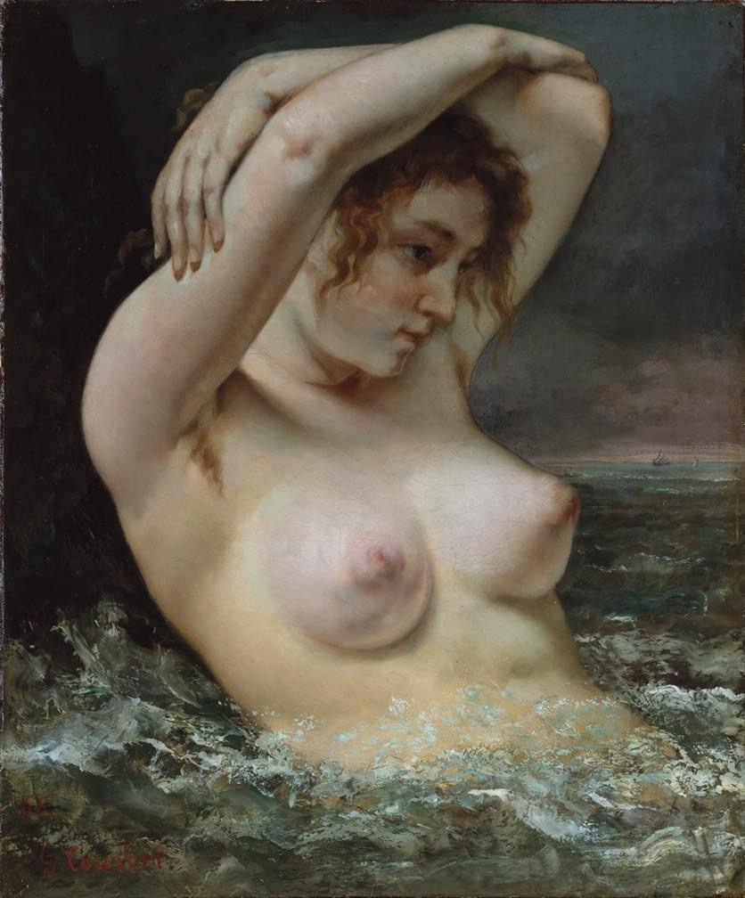 La Femme à la vague - Gustave Courbet (1868)